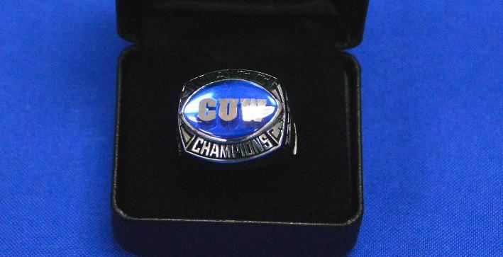 Football receives NACC Championship rings