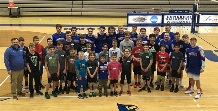 Men's Volleyball hosted youth clinic to grown the game