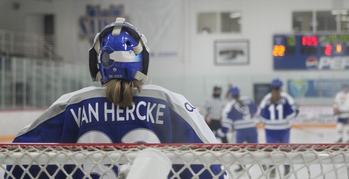 Women's Hockey Hosted Their First Ever Home Playoff Game