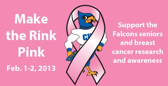 Make the Rink Pink scheduled for Women's Hockey series