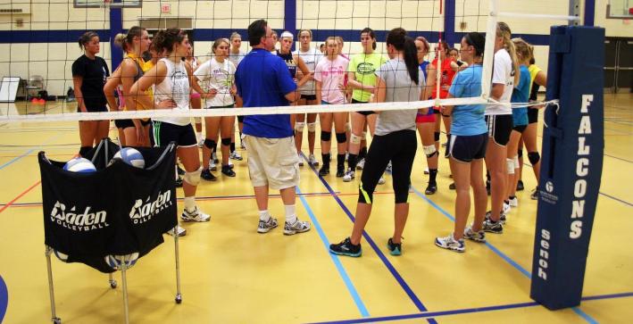 Youthful exuberance surrounds volleyball training camp