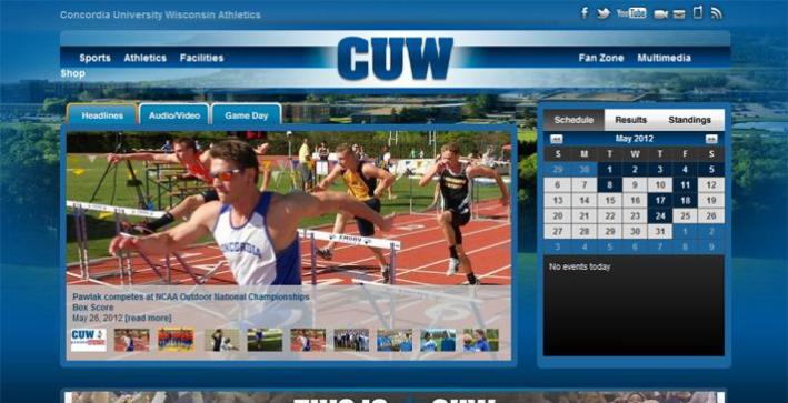 CUW partners with PrestoSports for new athletics website