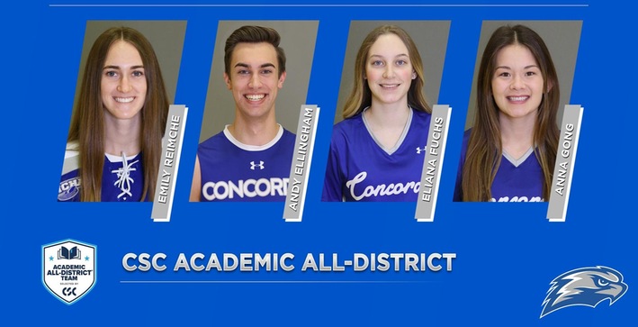 Four Falcons Earn CSC Academic All-District Honors
