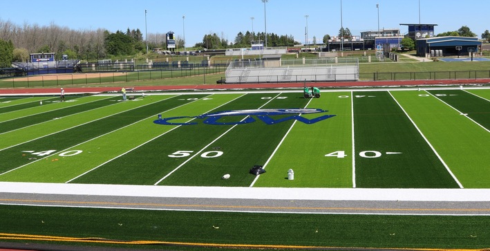 CUW Installs New Turf at Tomasini Stadium