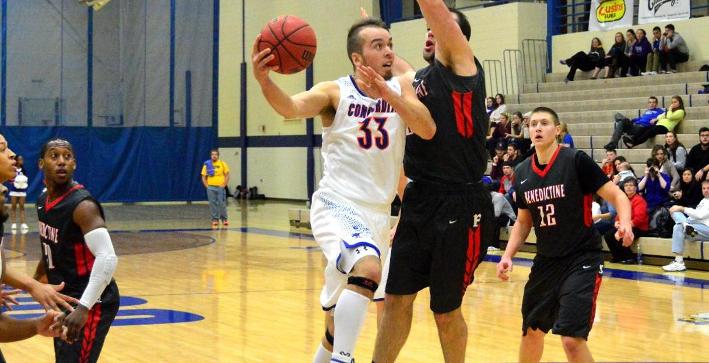 First-half lead slips away in Men's Basketball loss to Benedictine