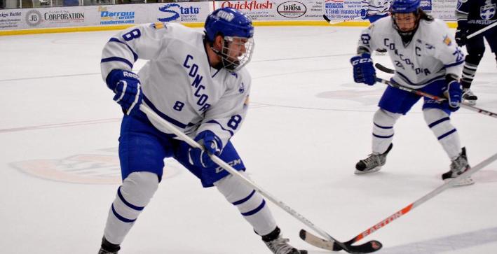 Hutton delivers overtime game-winner, Men's Hockey downs LU