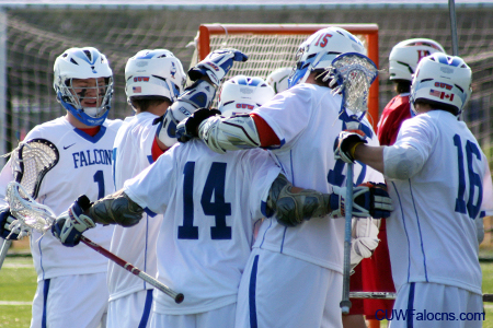 Men’s Lacrosse hangs on for home victory over Albion