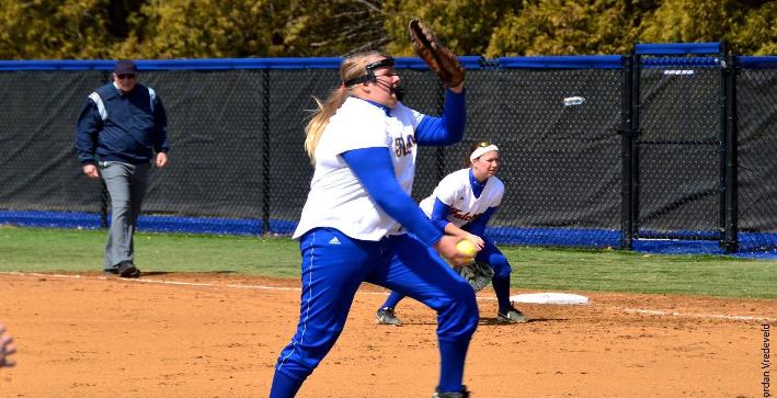 Perkins one-hitter helps Softball split with Concordia Chicago
