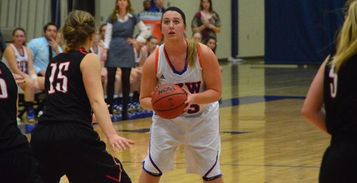 Scharmer records double-double to lead Women's Basketball past Edgewood