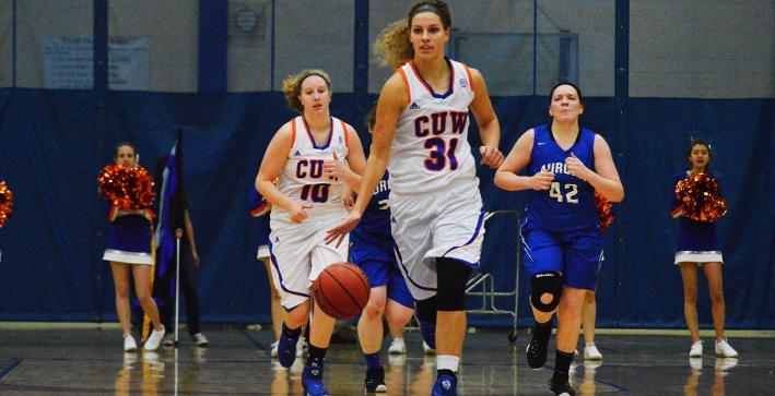 Women's Basketball uses 4th quarter rally to defeat Aurora