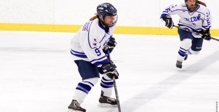 Women's Hockey falls in high scoring affair against Saint Benedict