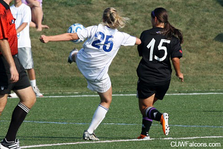 Falcons and Titan women’s soccer play to 1-1 double overtime draw