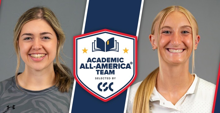 Braga and Rowe Earn CSC Academic All-American Honors