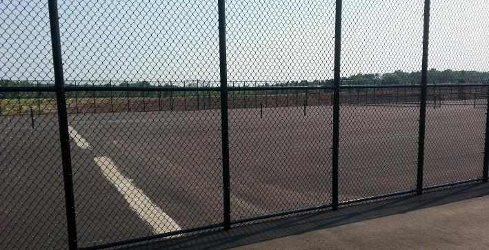 Tennis courts construction project nearing completion
