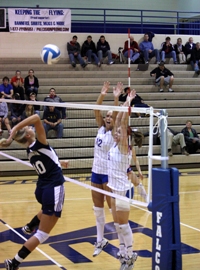Falcon volleyball upset by Maranatha in NAC Tourney