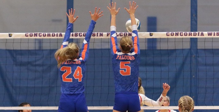 Falcons sweep both opponents to close Pizza Hut Classic